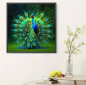 Preview: Diamond Painting  Pfau mit farbenprächtigem Federrad